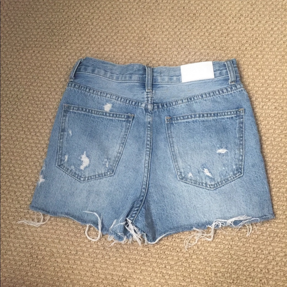 Planet Blue Pistola Denim High Waisted Shorts 26 - Picture 6 of 7